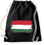 printfashion Magyar Zászló szurkolóknak - Sportzsák, Tornazsák - Fekete (4998415)