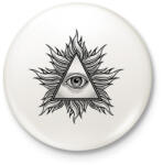 printfashion Illuminati - Kitűző, hűtőmágnes - Fehér (12573227)