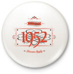 printfashion since-1952-red-black - Kitűző, hűtőmágnes - Fehér (3076498)