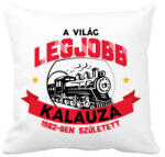 printfashion Legjobb kalauz - Évszámmal - Párnahuzat, Díszpárnahuzat - Fehér (7684477)