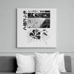 printfashion Forma 1 Anime - Vászonkép - Fehér (11715545)