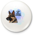 printfashion I love my german shepherd - Kitűző, hűtőmágnes - Fehér (14660205)