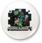 printfashion Minecraft - Kitűző, hűtőmágnes - Fehér (3076289)
