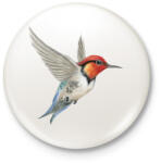 printfashion Kolibri - Kitűző, hűtőmágnes - Fehér (3078004)