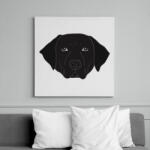 printfashion Labrador - Vászonkép - Fehér (6629088)