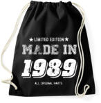 printfashion 1989 - Sportzsák, Tornazsák - Fekete (4052581)