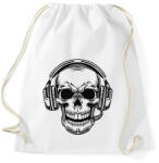 printfashion gamer koponya - Sportzsák, Tornazsák - Fehér (16034773)