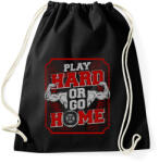printfashion Kemény edzés! - Sportzsák, Tornazsák - Fekete (1028097)