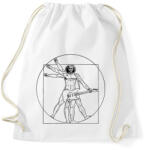 printfashion Gitáros ember - Sportzsák, Tornazsák - Fehér (2938705)