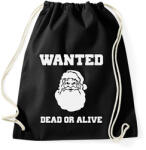 printfashion Santa Wanted - Sportzsák, Tornazsák - Fekete (2075078)