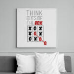 printfashion Gondolkodj. - Vászonkép - Fehér (6621450)