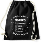 printfashion Kisbaba infók - Sportzsák, Tornazsák - Fekete (10730473)