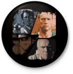printfashion Best of Clint Eastwood - Kitűző, hűtőmágnes - Fekete (3094491)