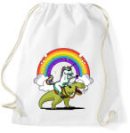 printfashion Unikornis - Dínó - Sportzsák, Tornazsák - Fehér (1635433)