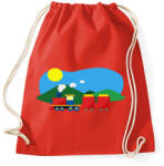 printfashion Vonat - Sportzsák, Tornazsák - Piros (335275)