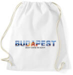 printfashion Budapest Day and Night - Sportzsák, Tornazsák - Fehér (12349926)