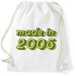 printfashion made-in-2005-green-grey - Sportzsák, Tornazsák - Fehér (489414)