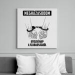 printfashion Megházasodom - Legénybúcsú - Vászonkép - Fehér (6637602)
