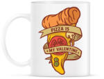printfashion Pizza valentin napra - Bögre - Fehér (11879776)