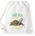 printfashion Teknős nélkül lehet élni, de minek? - Sportzsák, Tornazsák - Fehér (7340612)