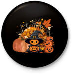printfashion Halloween - Kitűző, hűtőmágnes - Fekete (16654199)