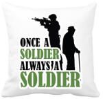 printfashion Once a soldier - Párnahuzat, Díszpárnahuzat - Fehér (7701454)