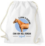 printfashion A lovak is beszélnek - Sportzsák, Tornazsák - Fehér (7489134)