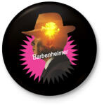 printfashion Barbenheimer - Kitűző, hűtőmágnes - Fekete (14115552)