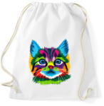 printfashion Színes kiscica - Sportzsák, Tornazsák - Fehér (6111521)