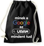 printfashion Minek a google az uram mindent tud - Sportzsák, Tornazsák - Fekete (16392469)