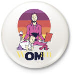 printfashion wOMan az igazi guru anya - Kitűző, hűtőmágnes - Fehér (4760144)