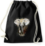 printfashion elefánt - Sportzsák, Tornazsák - Fekete (5735597)