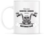 printfashion Általában kedves vagyok - Motoros minta - Bögre - Fehér (6366867)