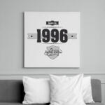 printfashion born-in-1996-(dark&lightgrey) - Vászonkép - Fehér (6622591)