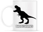 printfashion T-rex család - Daddysaurus - Bögre - Fehér (13853427)