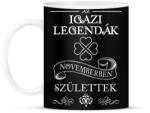 printfashion Az igazi legendák - Bögre - Fekete (1922108)