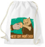 printfashion Best Cat Mom Ever - Sportzsák, Tornazsák - Fehér (4173934)