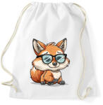 printfashion Róka - Sportzsák, Tornazsák - Fehér (16146051)