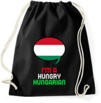 printfashion HUNGRY - Sportzsák, Tornazsák - Fekete (10489908)