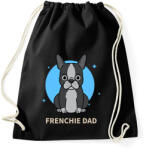 printfashion Frenchie Dad - Sportzsák, Tornazsák - Fekete (9469112)