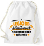 printfashion Legjobb kőművesek - Hónappal - Sportzsák, Tornazsák - Fehér (10289741)