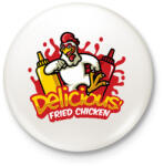 printfashion Fried Chicken - Kitűző, hűtőmágnes - Fehér (5114972)