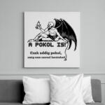 printfashion a pokol is! - Vászonkép - Fehér (6629525)