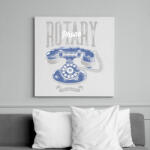 printfashion Tárcsázós telefon - Vászonkép - Fehér (6622216)