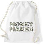 printfashion Money makeR - Sportzsák, Tornazsák - Fehér (2205881)