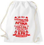 printfashion Tűzoltó Apuka - Sportzsák, Tornazsák - Fehér (938820)