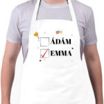 printfashion Iker baba - Névvel - Kötény - Fehér (10921888)