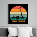 printfashion Enjoy the ride - Vászonkép - Fekete (13823052)