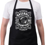 printfashion Baseball Szuper bajnokság - Kötény - Fekete (4917088)