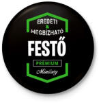 printfashion Festő prémium minőség - Kitűző, hűtőmágnes - Fekete (3096981)